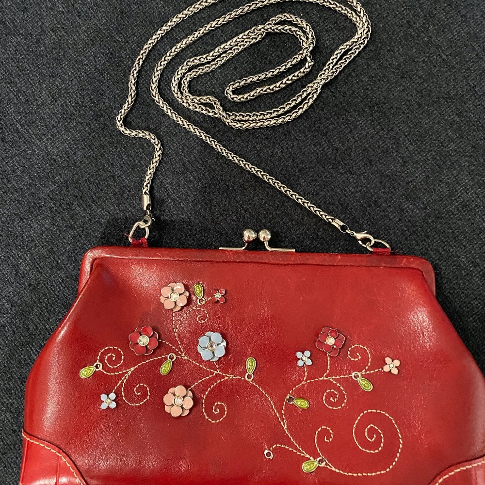 Vintage Leather  Brighton Clutch/Crossbody